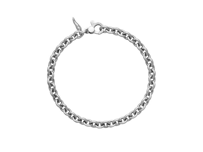 MEN'S SILVER BRACELET OVAL CHAIN  GIOVANNI RASPINI 11339L